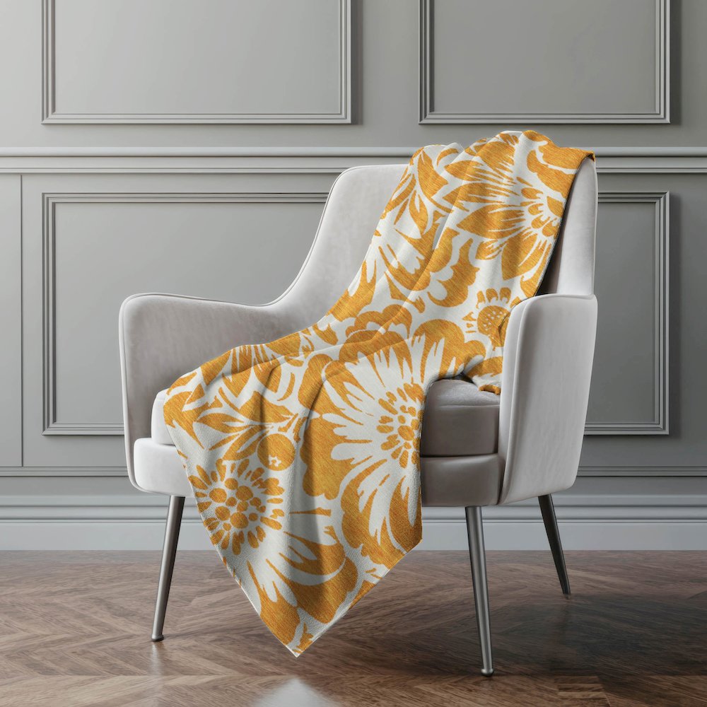 Premium Machine Washable ASB551 Orange 50" x 70" Sherpa Throw Blanket. Picture 4