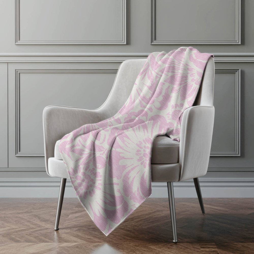 Premium Machine Washable ASB551 Pink 50" x 70" Sherpa Throw Blanket. Picture 4
