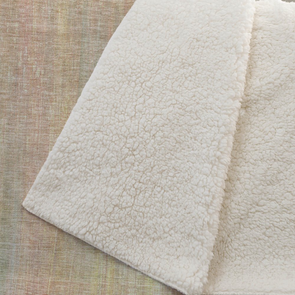 Premium Machine Washable ASB552 Blush 50" x 70" Sherpa Throw Blanket. Picture 2
