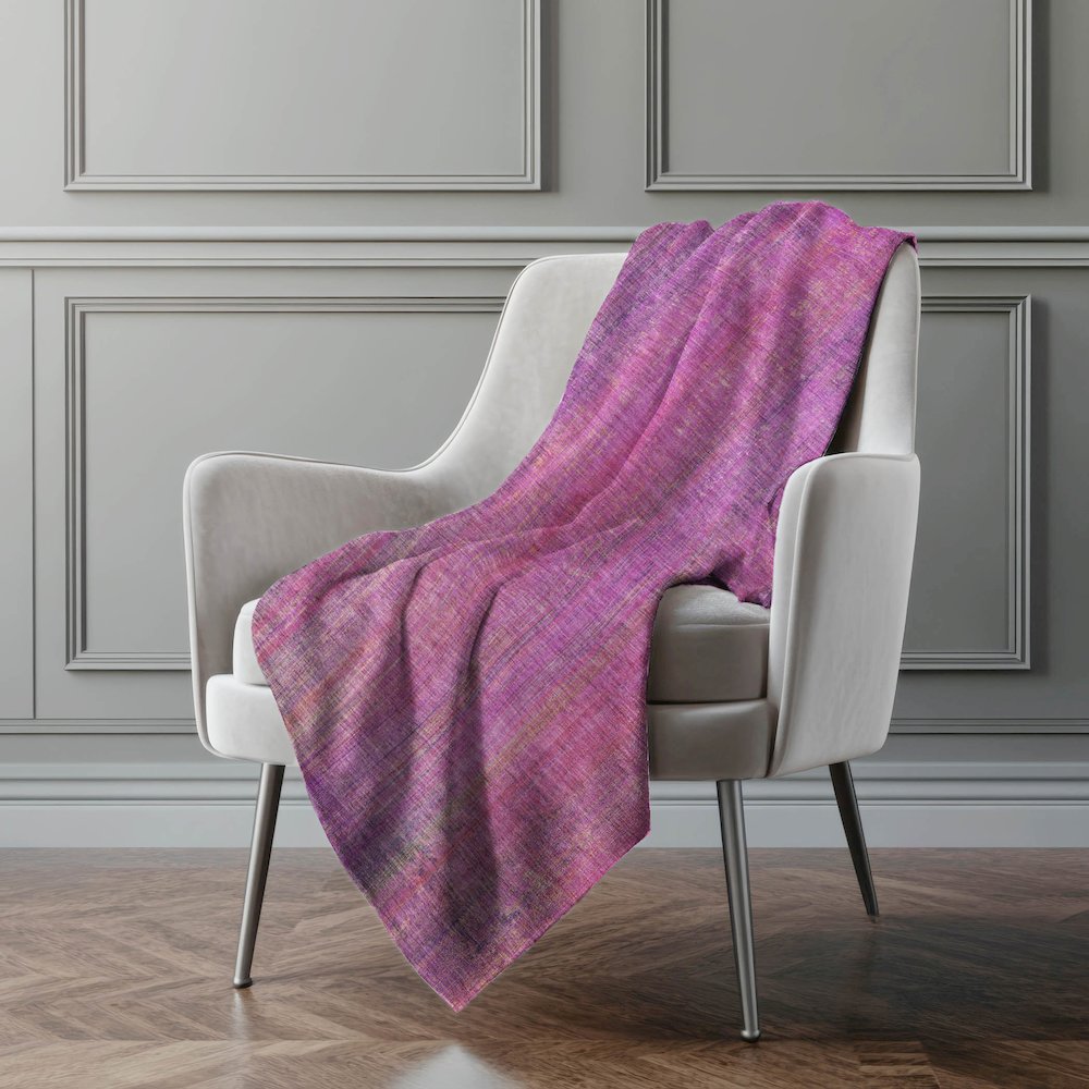 Premium Machine Washable ASB552 Lilac 50" x 70" Sherpa Throw Blanket. Picture 4