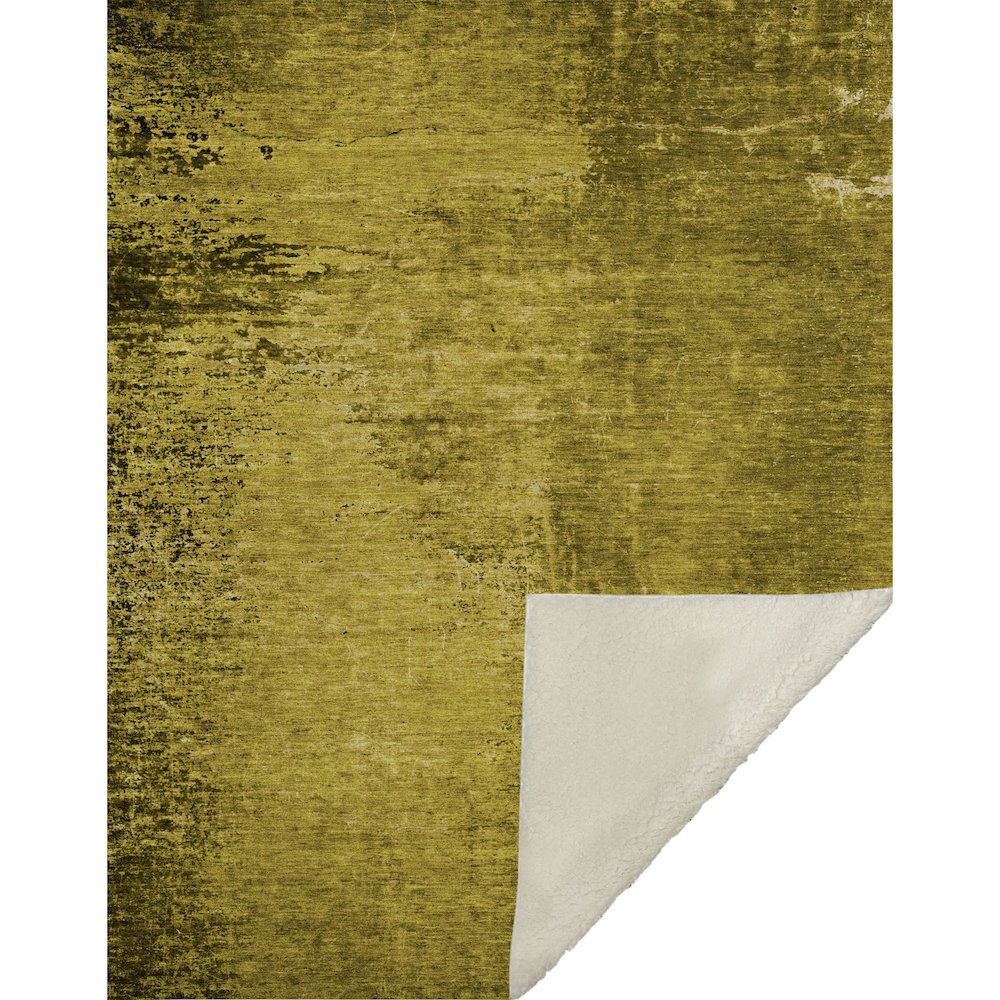 Premium Machine Washable ASB554 Gold 50" x 70" Sherpa Throw Blanket. Picture 1