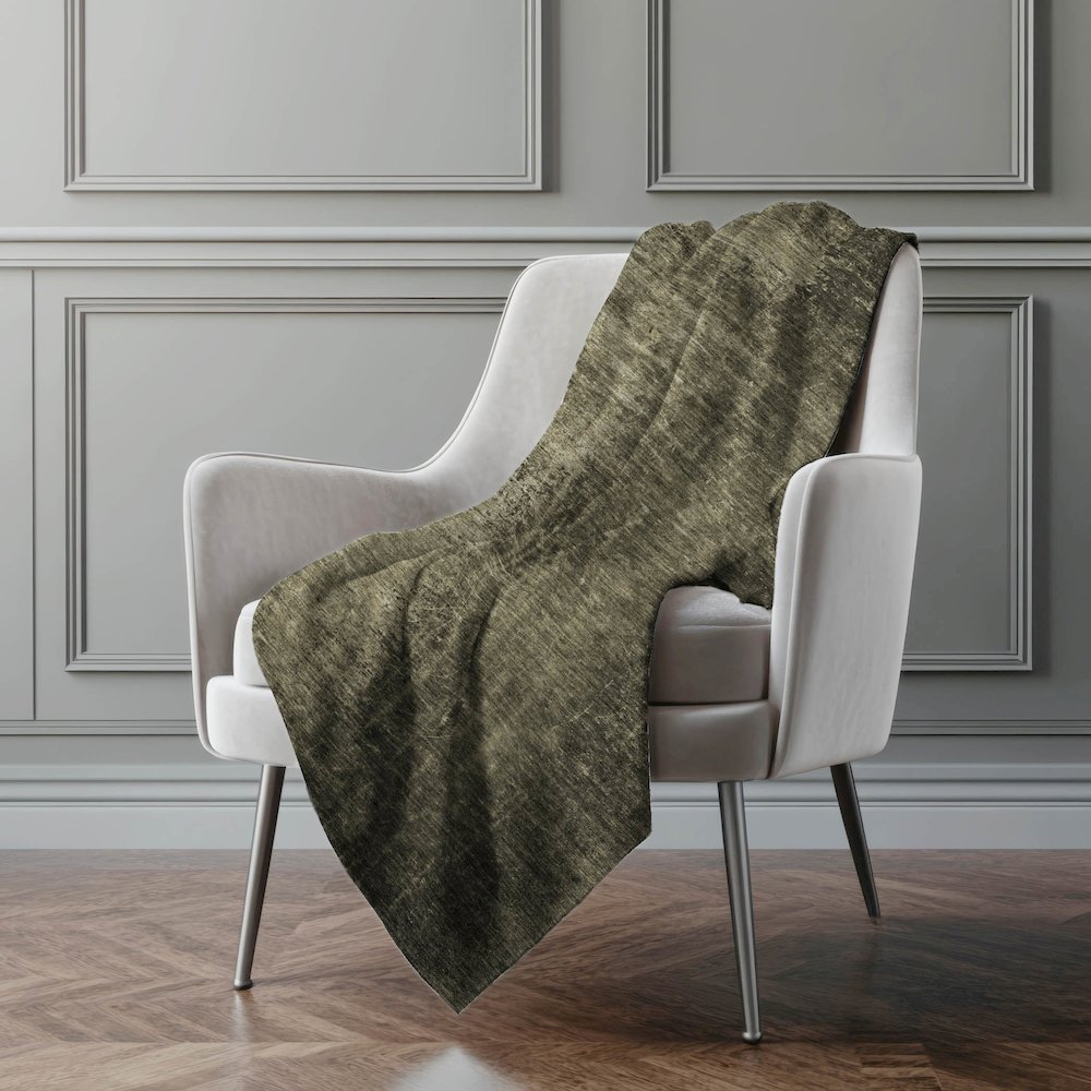 Premium Machine Washable ASB554 Gray 50" x 70" Sherpa Throw Blanket. Picture 4