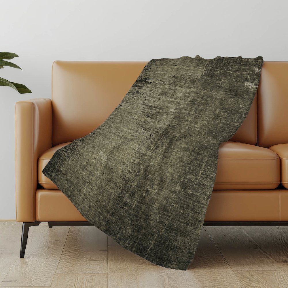 Premium Machine Washable ASB554 Gray 50" x 70" Sherpa Throw Blanket. Picture 5