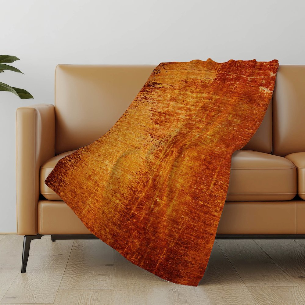 Premium Machine Washable ASB554 Paprika 50" x 70" Sherpa Throw Blanket. Picture 5