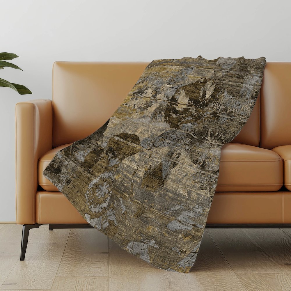 Premium Machine Washable ASB555 Mocha 50" x 70" Sherpa Throw Blanket. Picture 5
