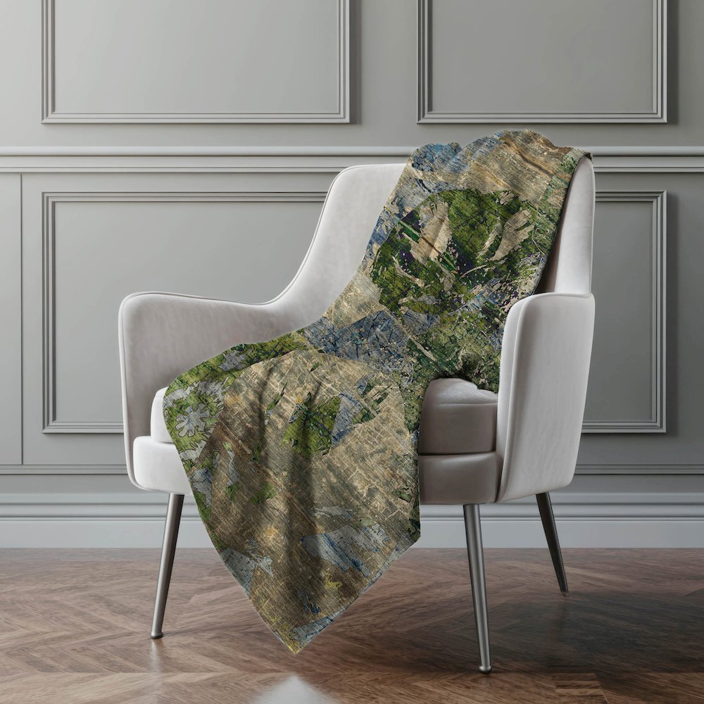 Premium Machine Washable ASB555 Taupe 50" x 70" Sherpa Throw Blanket. Picture 4