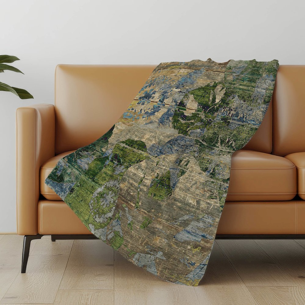 Premium Machine Washable ASB555 Taupe 50" x 70" Sherpa Throw Blanket. Picture 5