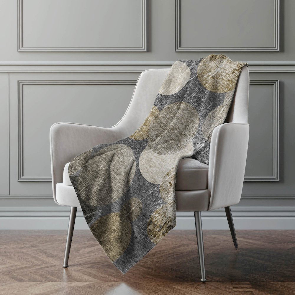 Premium Machine Washable ASB556 Brown 50" x 70" Sherpa Throw Blanket. Picture 4