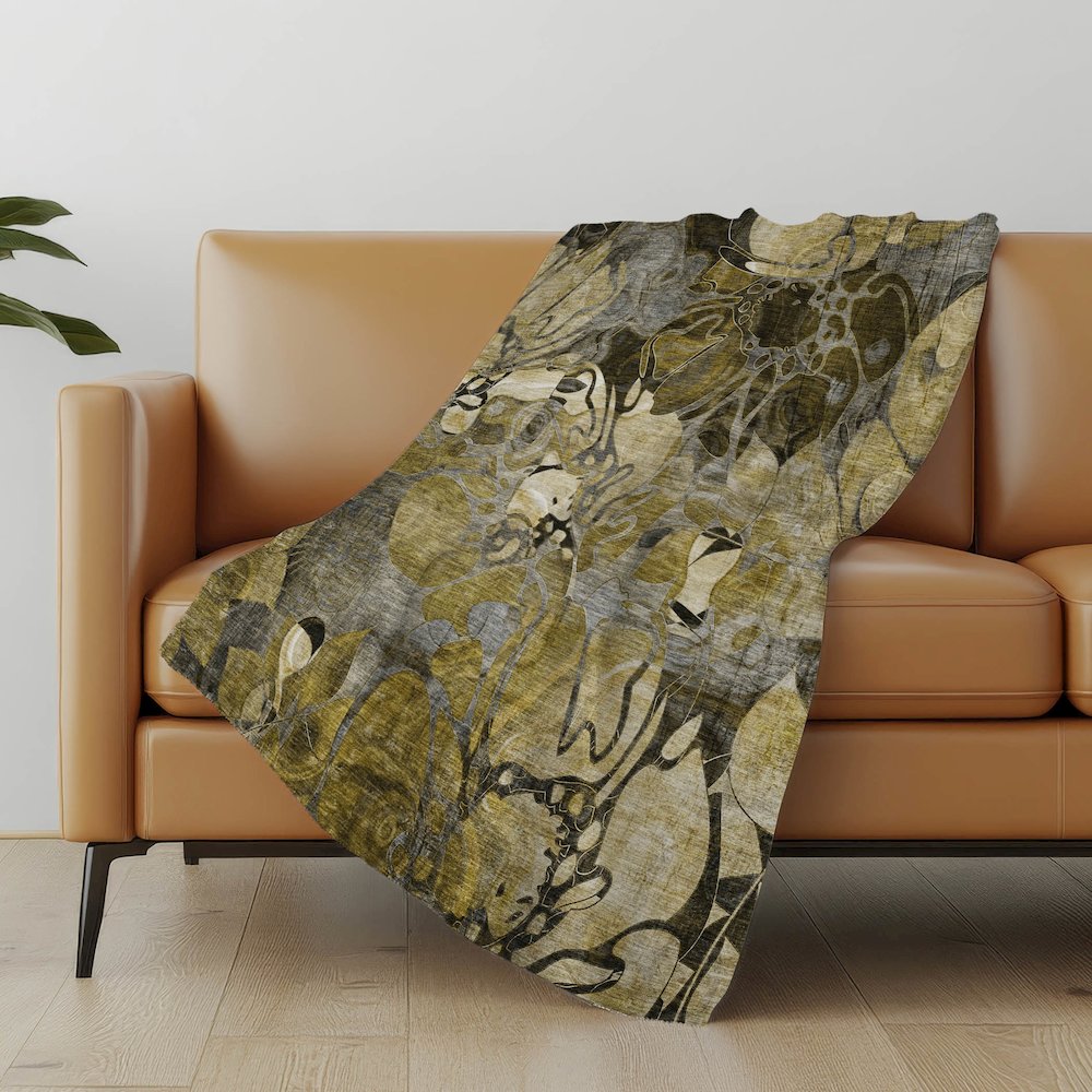 Premium Machine Washable ASB558 Brown 50" x 70" Sherpa Throw Blanket. Picture 5