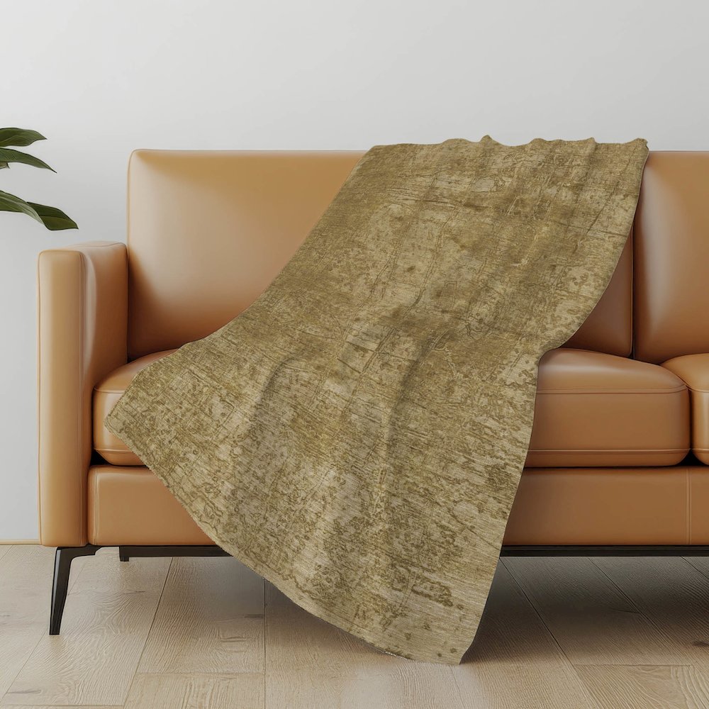 Premium Machine Washable ASB559 Beige 50" x 70" Sherpa Throw Blanket. Picture 5