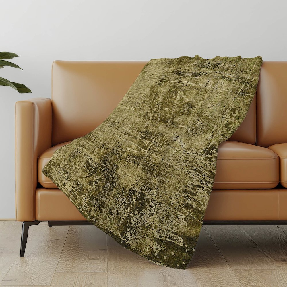 Premium Machine Washable ASB559 Brown 50" x 70" Sherpa Throw Blanket. Picture 5