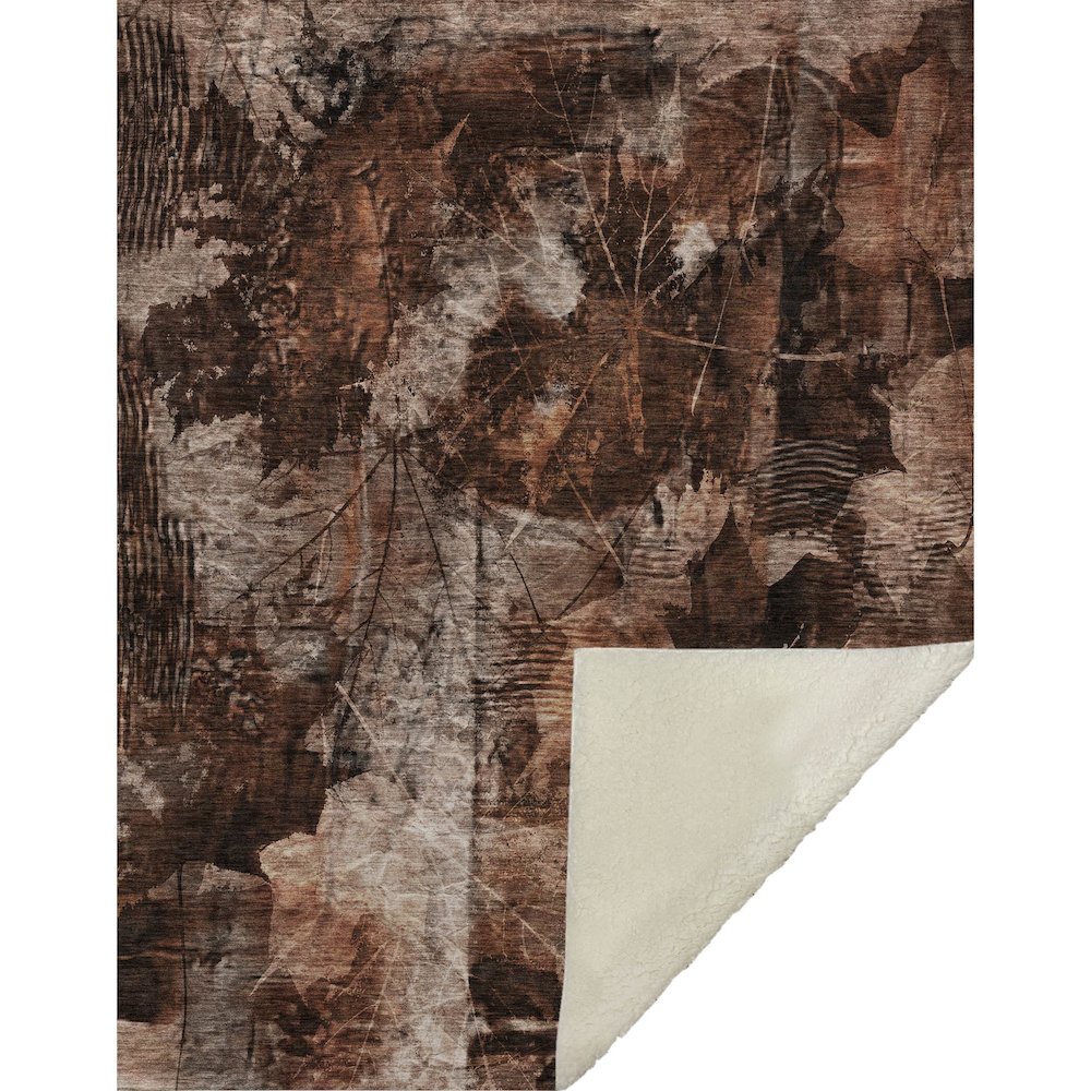 Premium Machine Washable ASB560 Paprika 50" x 70" Sherpa Throw Blanket. Picture 1