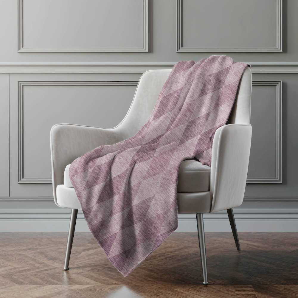 Premium Machine Washable ASB561 Blush 50" x 70" Sherpa Throw Blanket. Picture 4