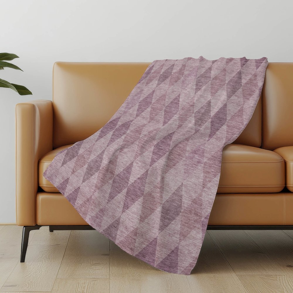 Premium Machine Washable ASB561 Blush 50" x 70" Sherpa Throw Blanket. Picture 5