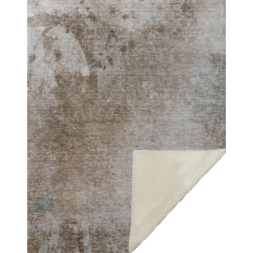 Premium Machine Washable ASB562 Mocha 50" x 70" Sherpa Throw Blanket. Picture 1