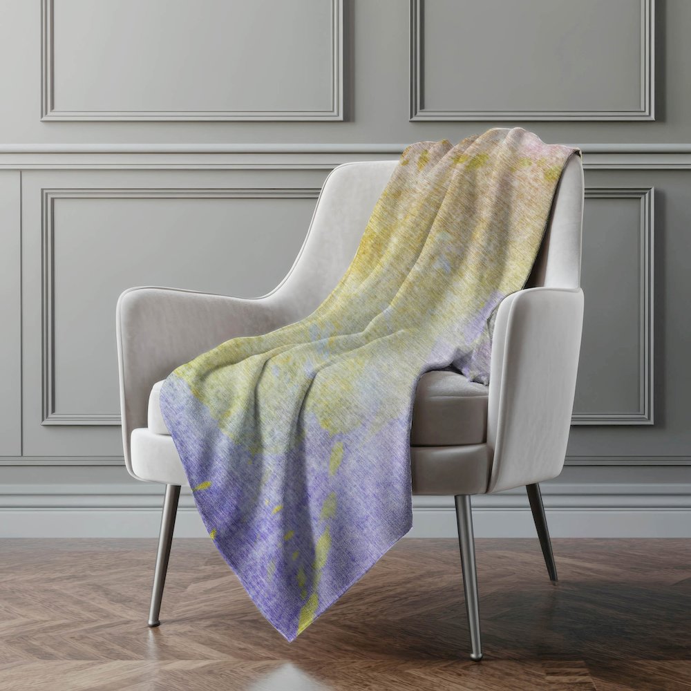 Premium Machine Washable ASB562 Wheat 50" x 70" Sherpa Throw Blanket. Picture 4