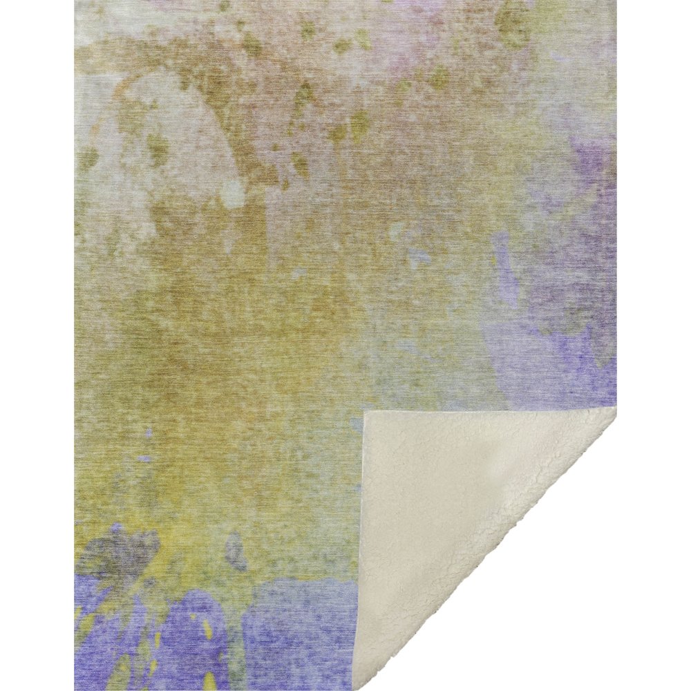 Premium Machine Washable ASB562 Wheat 50" x 70" Sherpa Throw Blanket. Picture 1