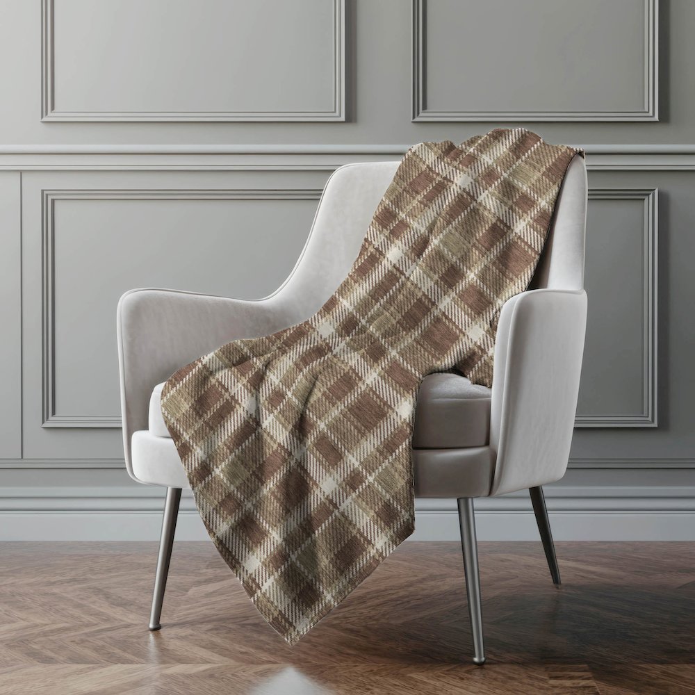 Premium Machine Washable ASB563 Chocolate 50" x 70" Sherpa Throw Blanket. Picture 4