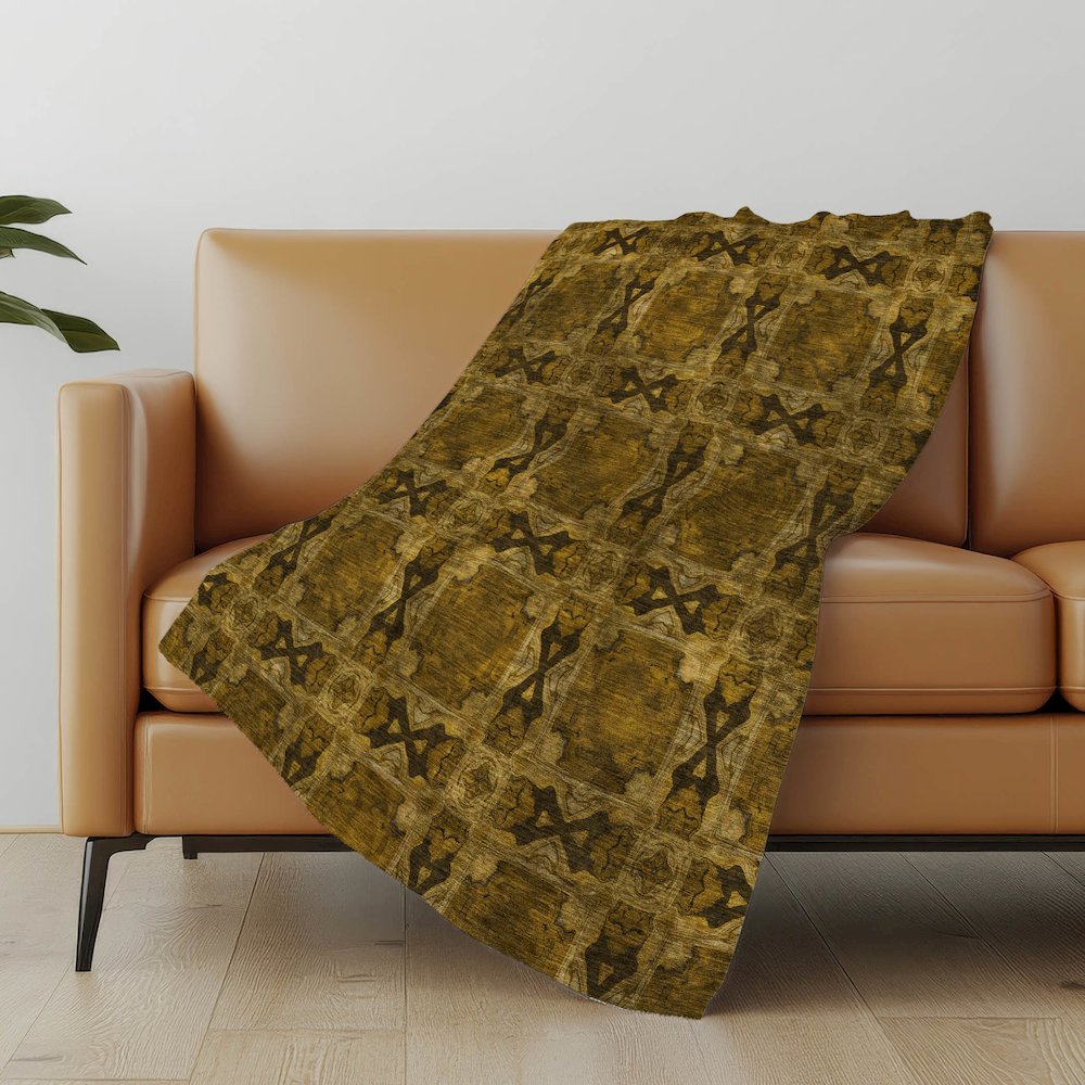 Premium Machine Washable ASB564 Chocolate 50" x 70" Sherpa Throw Blanket. Picture 5