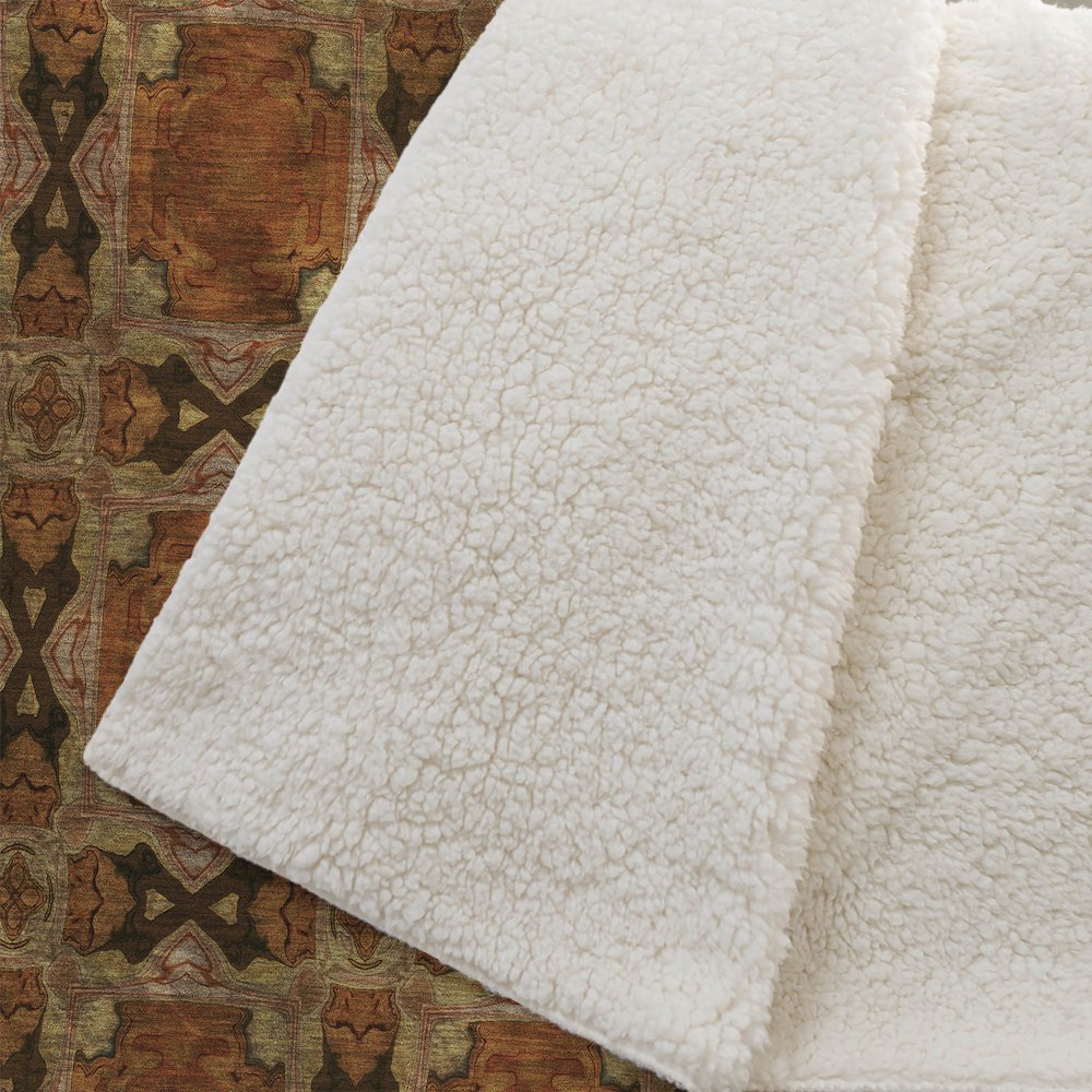 Premium Machine Washable ASB564 Paprika 50" x 70" Sherpa Throw Blanket. Picture 2