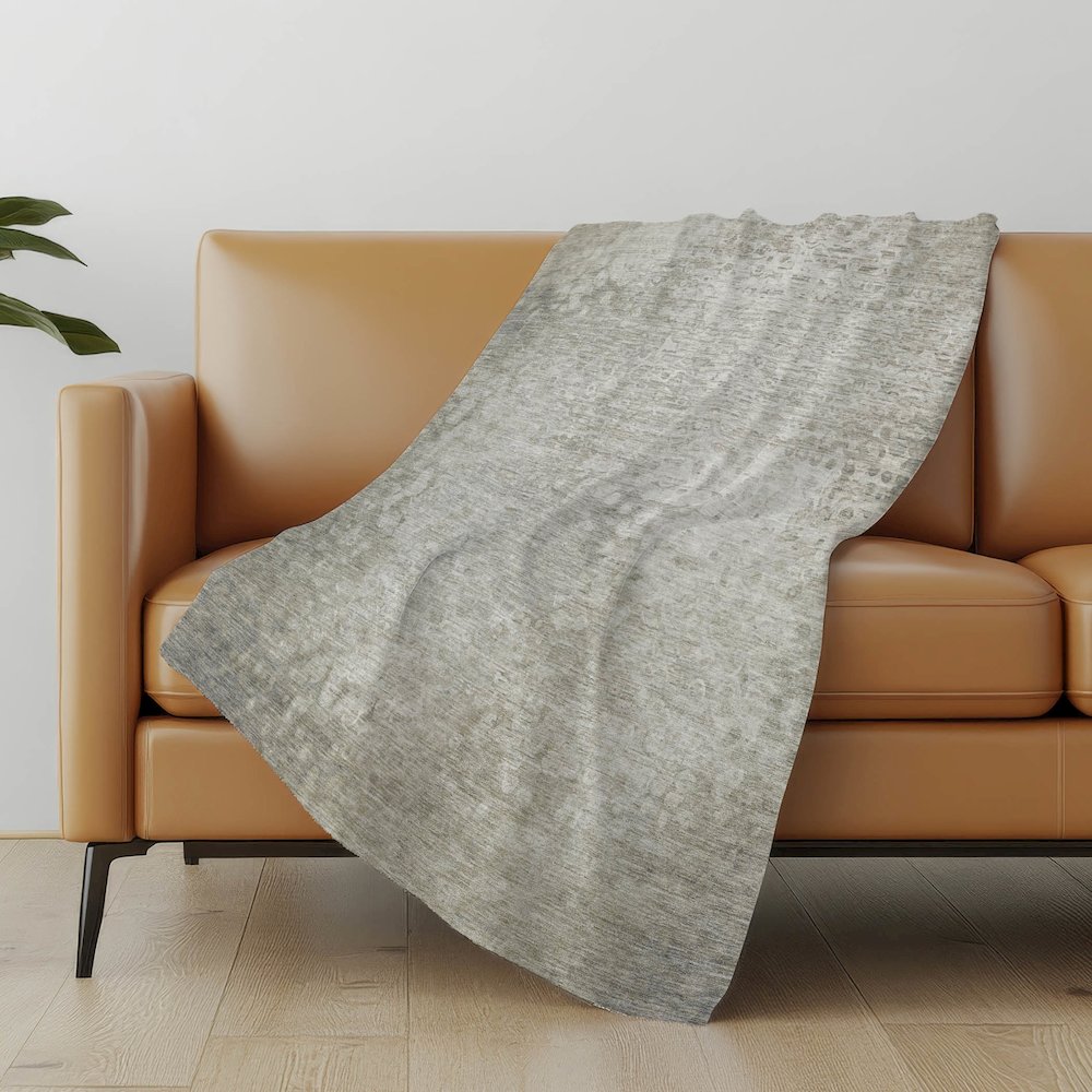 Premium Machine Washable ASB565 Beige 50" x 70" Sherpa Throw Blanket. Picture 5