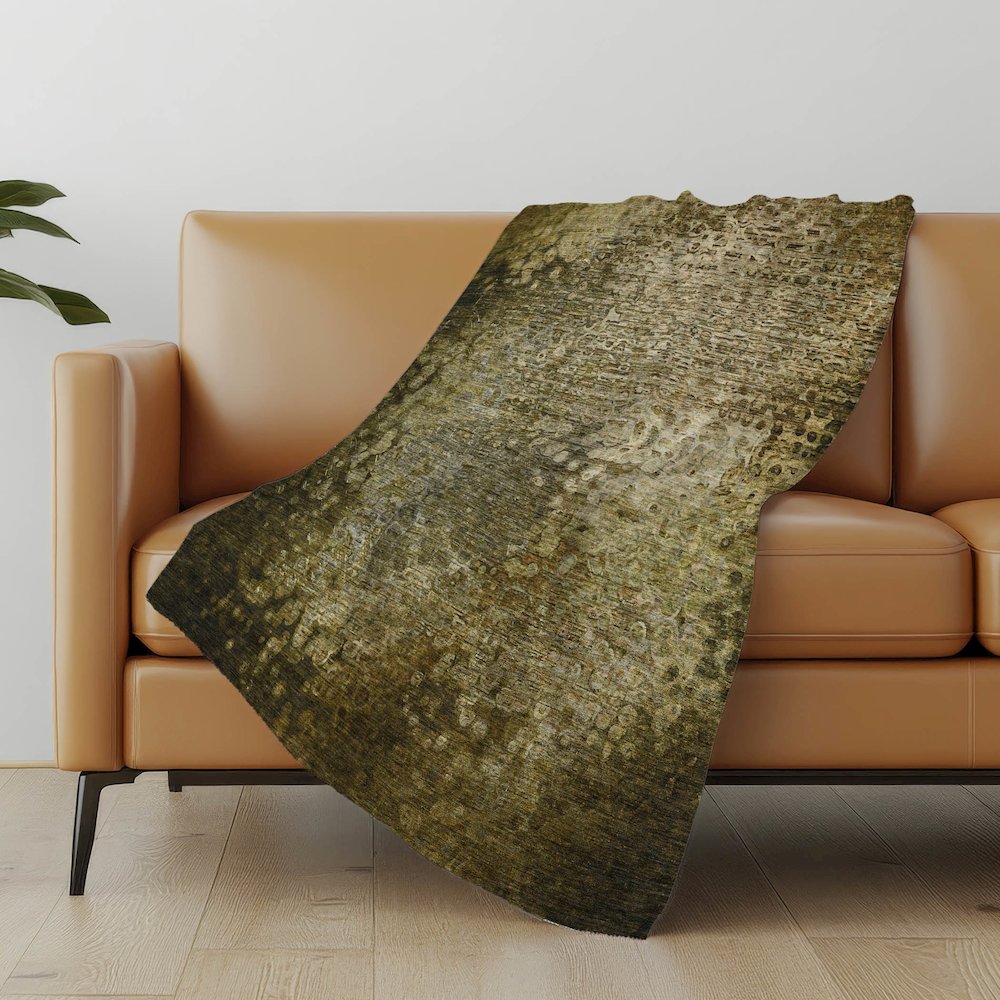 Premium Machine Washable ASB565 Brown 50" x 70" Sherpa Throw Blanket. Picture 5