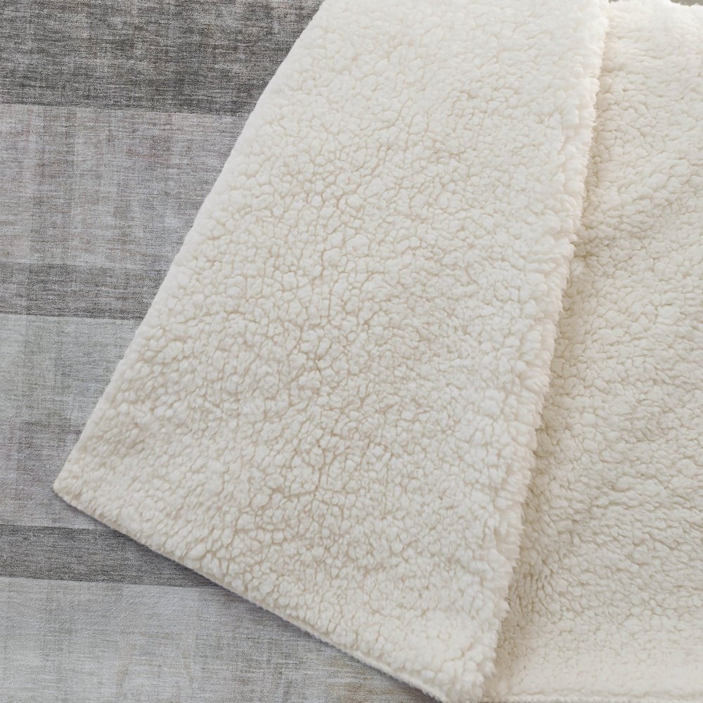 Premium Machine Washable ASB568 Brown 50" x 70" Sherpa Throw Blanket. Picture 2