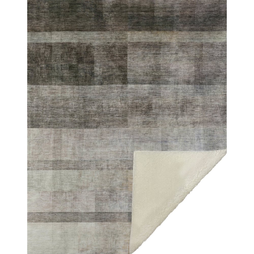Premium Machine Washable ASB568 Brown 50" x 70" Sherpa Throw Blanket. Picture 1