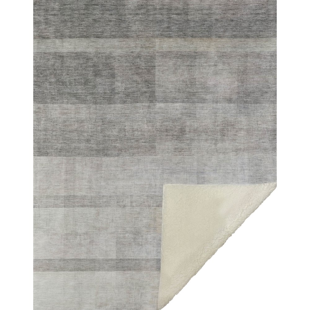 Premium Machine Washable ASB568 Taupe 50" x 70" Sherpa Throw Blanket. Picture 1