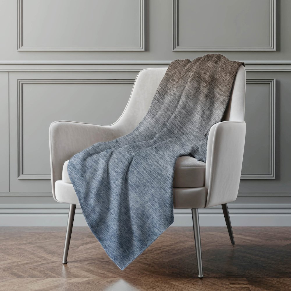 Premium Machine Washable ASB569 Chocolate 50" x 70" Sherpa Throw Blanket. Picture 4