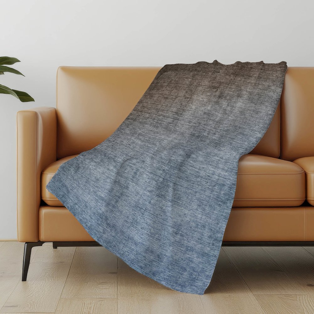 Premium Machine Washable ASB569 Chocolate 50" x 70" Sherpa Throw Blanket. Picture 5