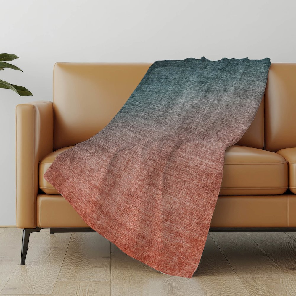 Premium Machine Washable ASB569 Teal 50" x 70" Sherpa Throw Blanket. Picture 5