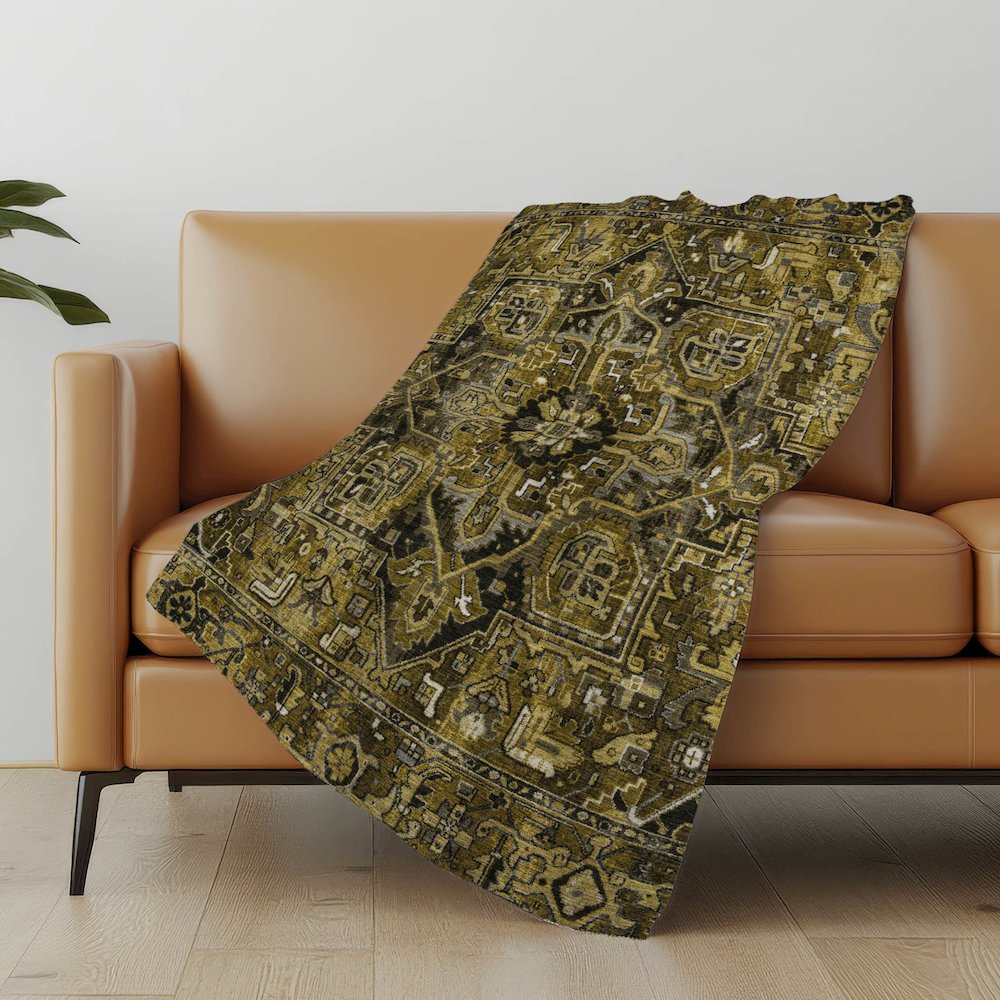 Premium Machine Washable ASB570 Brown 50" x 70" Sherpa Throw Blanket. Picture 5