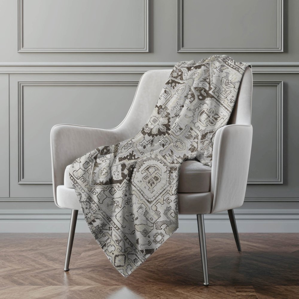Premium Machine Washable ASB570 Ivory 50" x 70" Sherpa Throw Blanket. Picture 4