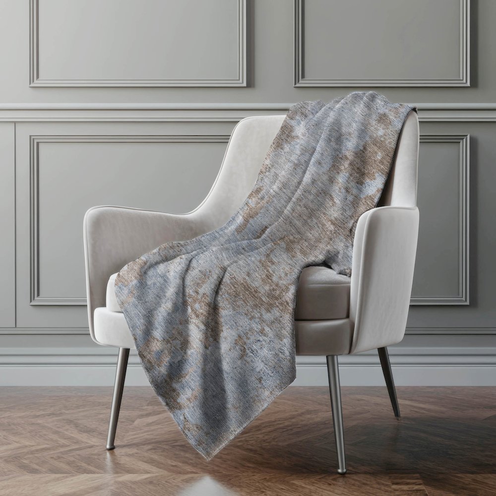 Premium Machine Washable ASB573 Brown 50" x 70" Sherpa Throw Blanket. Picture 4