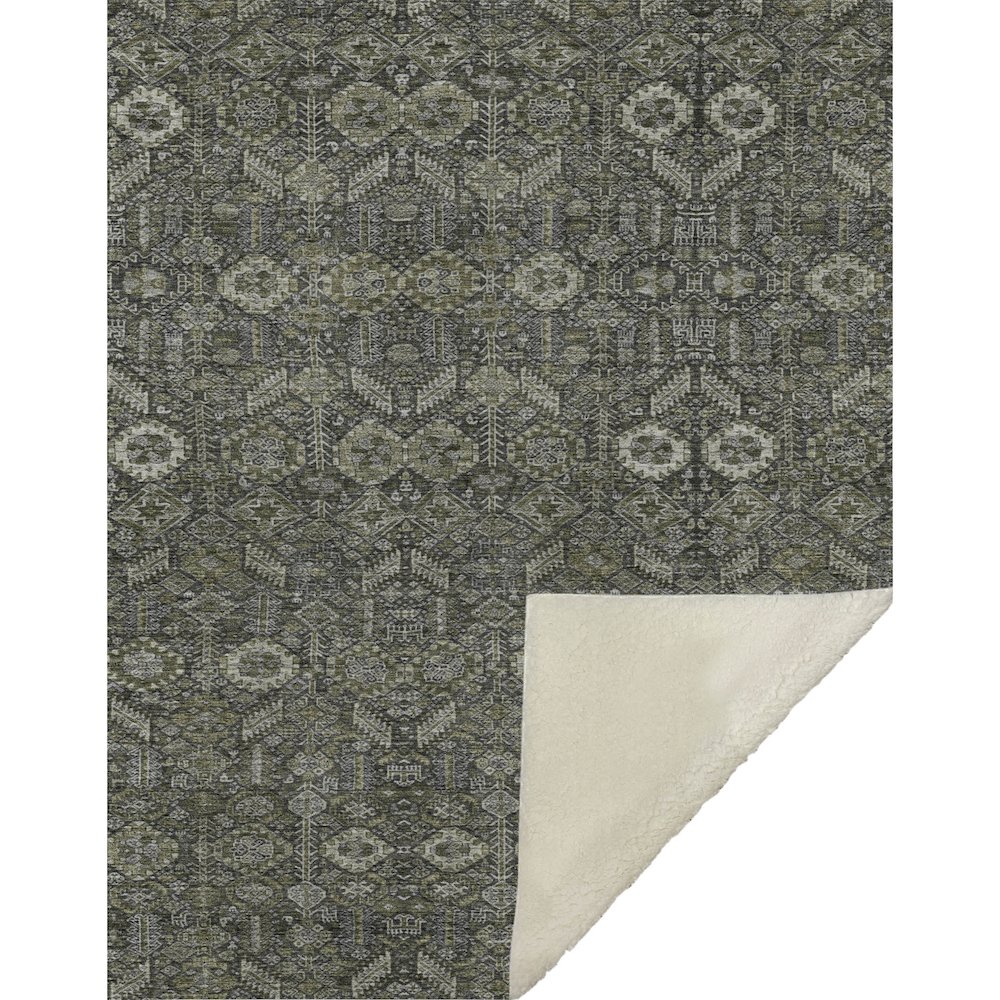 Premium Machine Washable ASB574 Taupe 50" x 70" Sherpa Throw Blanket. Picture 1