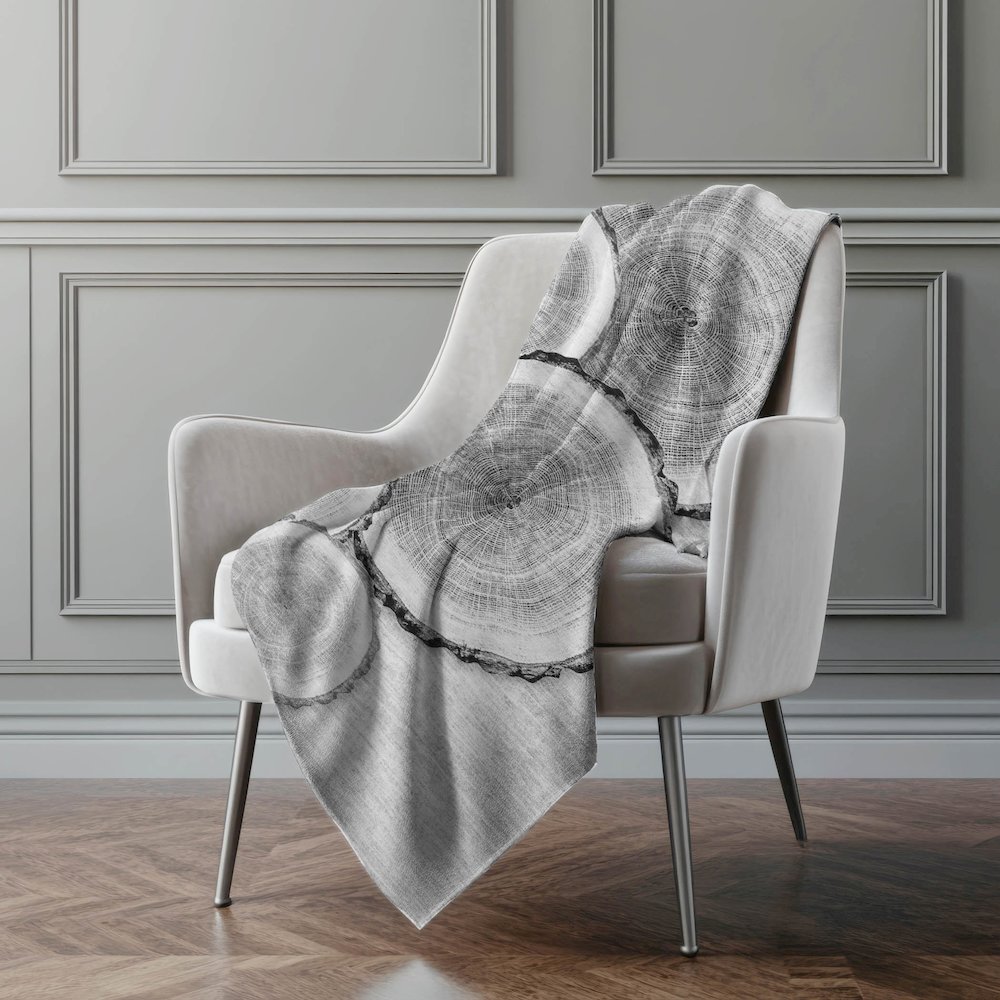 Premium Machine Washable ASB575 Gray 50" x 70" Sherpa Throw Blanket. Picture 4