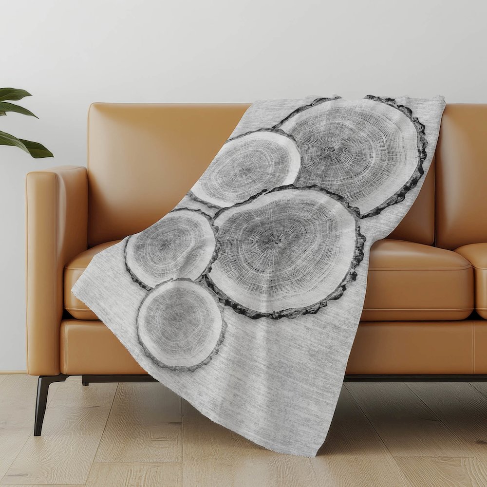 Premium Machine Washable ASB575 Gray 50" x 70" Sherpa Throw Blanket. Picture 5