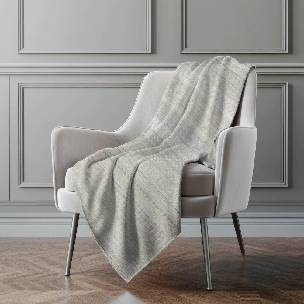 Premium Machine Washable ASB576 Ivory 50" x 70" Sherpa Throw Blanket. Picture 4