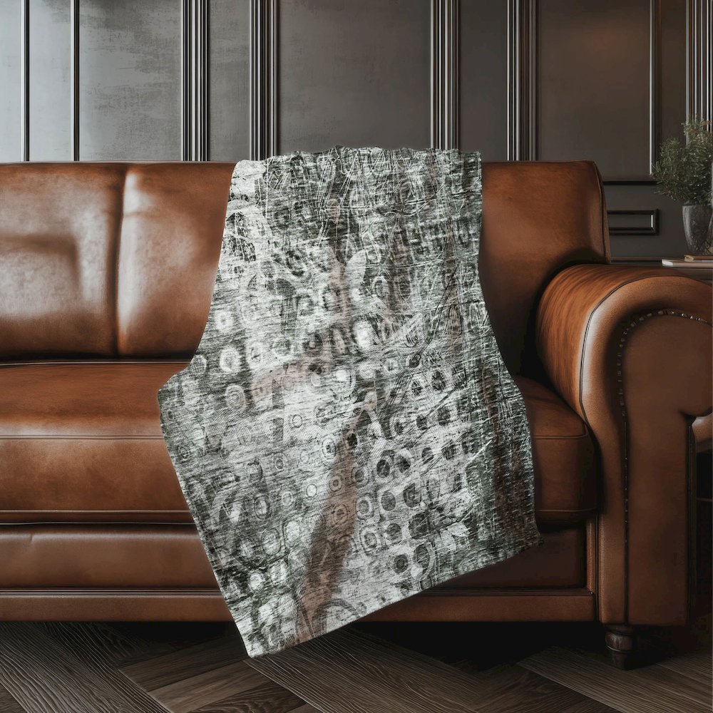 Premium Machine Washable ASB577 Charcoal 50" x 70" Sherpa Throw Blanket. Picture 4