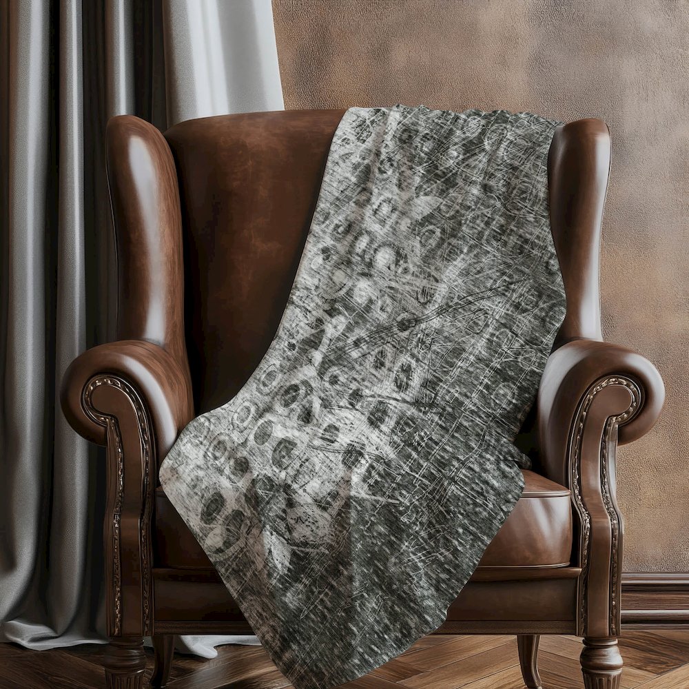 Premium Machine Washable ASB577 Charcoal 50" x 70" Sherpa Throw Blanket. Picture 5