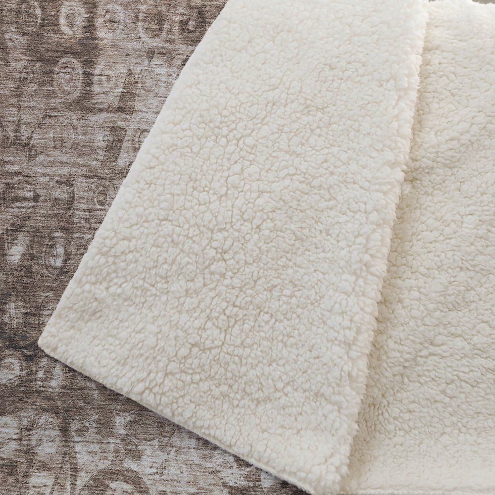 Premium Machine Washable ASB577 Chocolate 50" x 70" Sherpa Throw Blanket. Picture 2