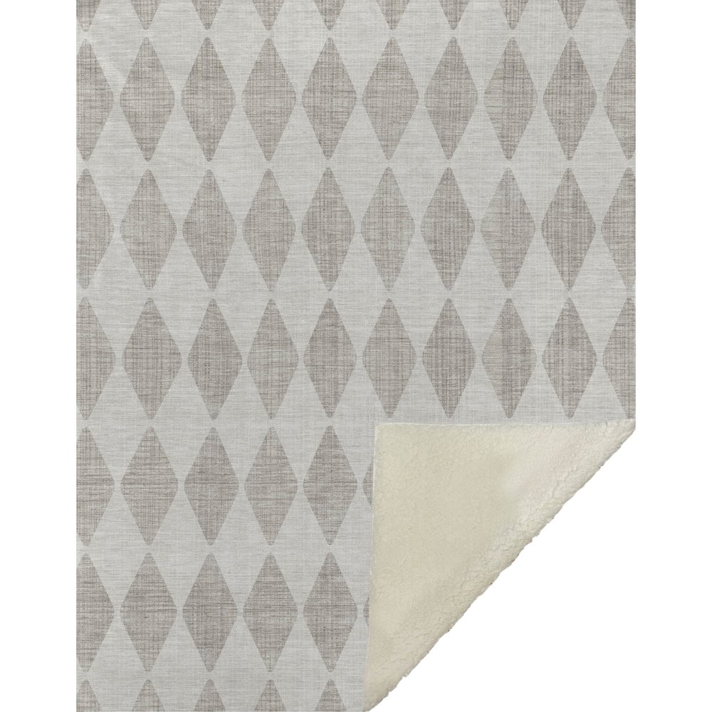 Premium Machine Washable ASB578 Beige 50" x 70" Sherpa Throw Blanket. Picture 1
