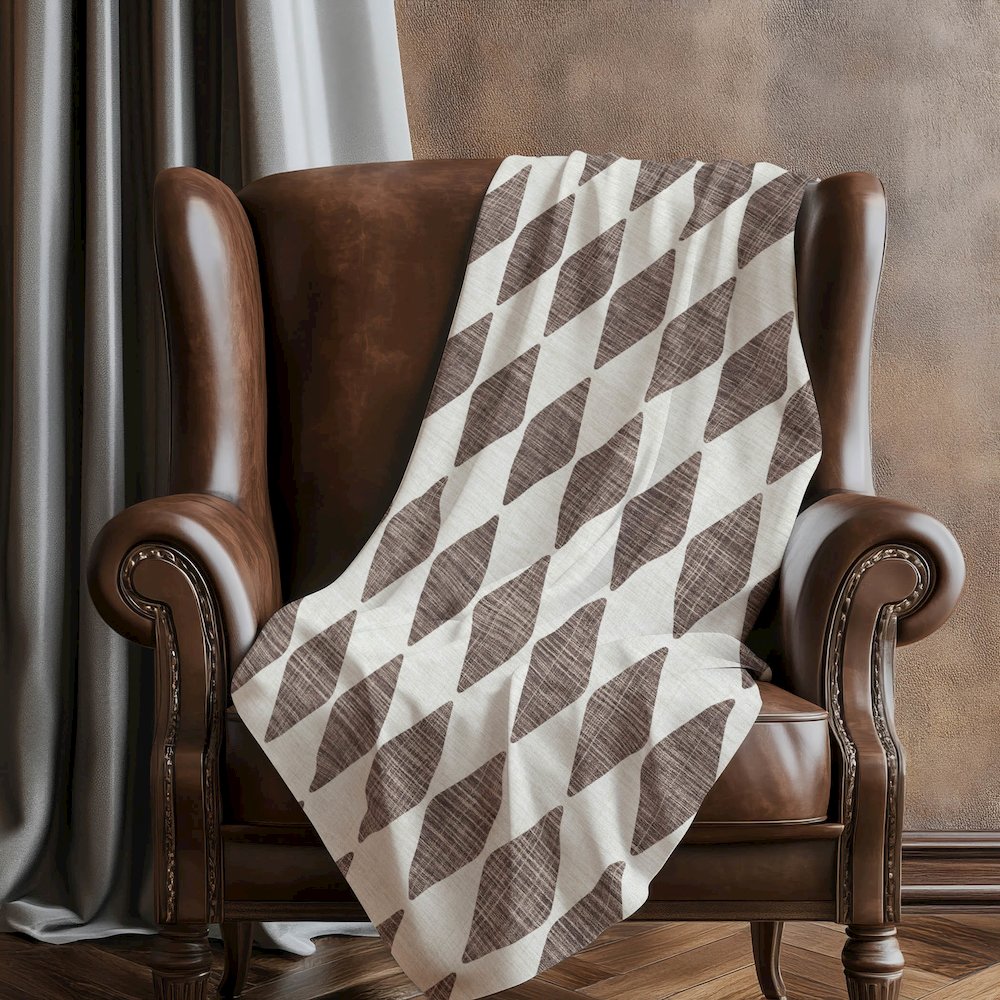 Premium Machine Washable ASB578 Brown 50" x 70" Sherpa Throw Blanket. Picture 5
