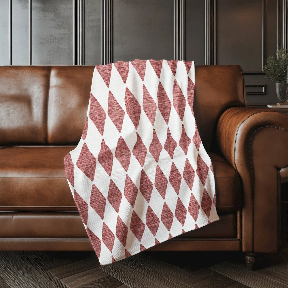 Premium Machine Washable ASB578 Burgundy 50" x 70" Sherpa Throw Blanket. Picture 4