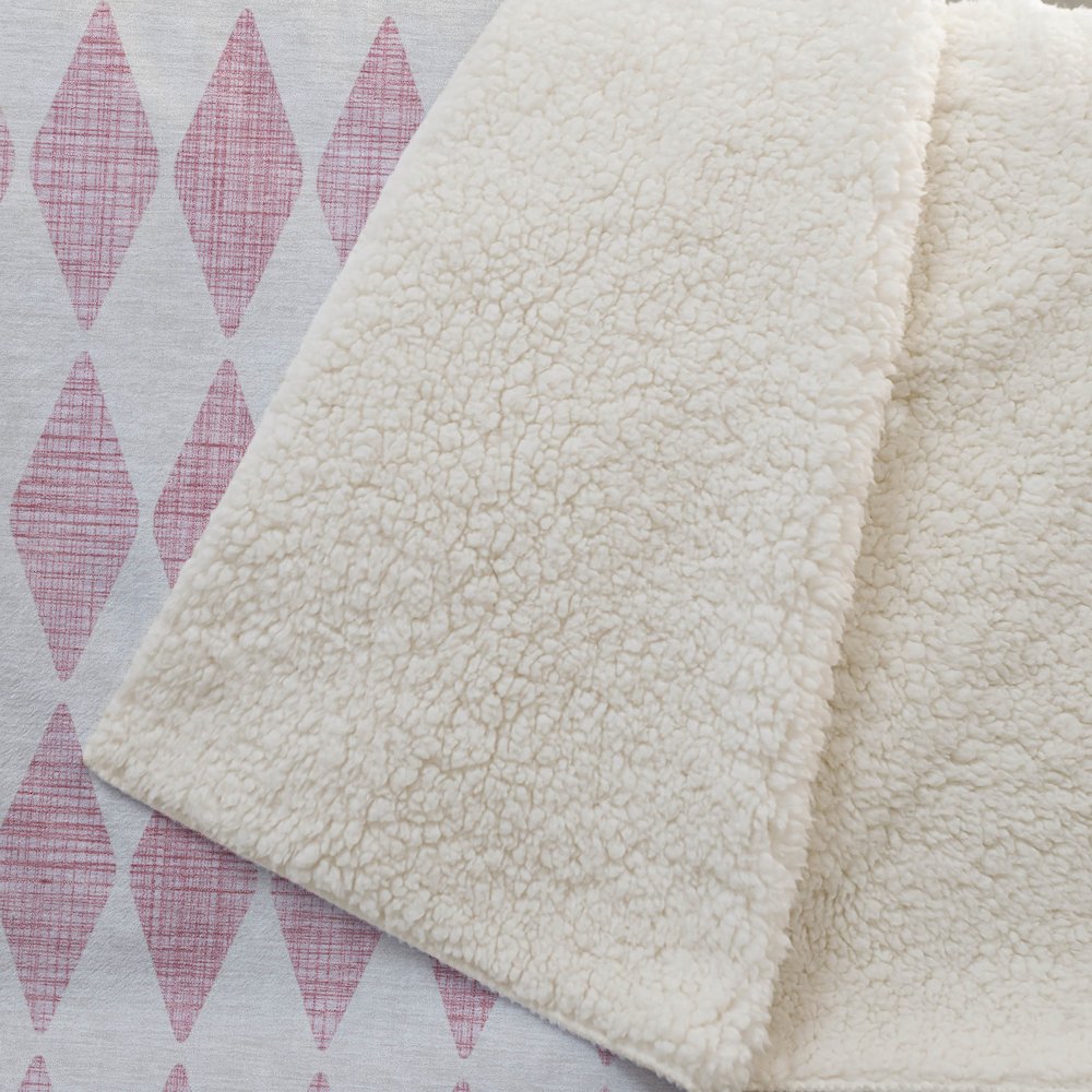 Premium Machine Washable ASB578 Pink 50" x 70" Sherpa Throw Blanket. Picture 2