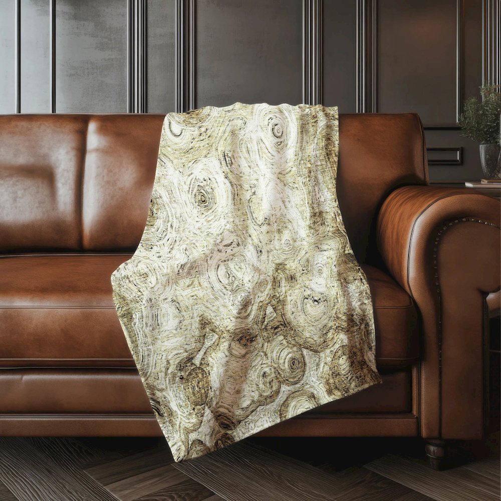 Premium Machine Washable ASB579 Beige 50" x 70" Sherpa Throw Blanket. Picture 4