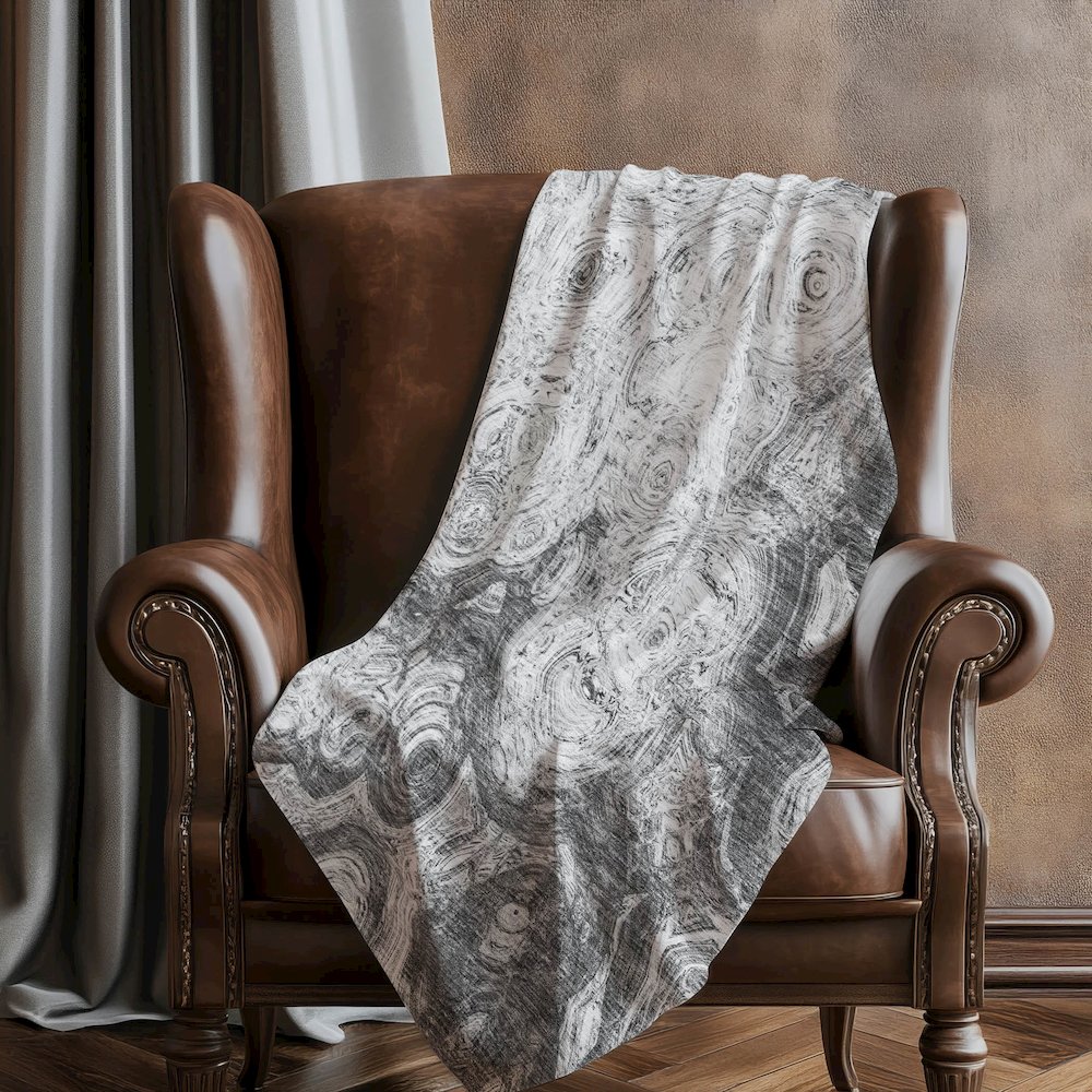 Premium Machine Washable ASB579 Gray 50" x 70" Sherpa Throw Blanket. Picture 5