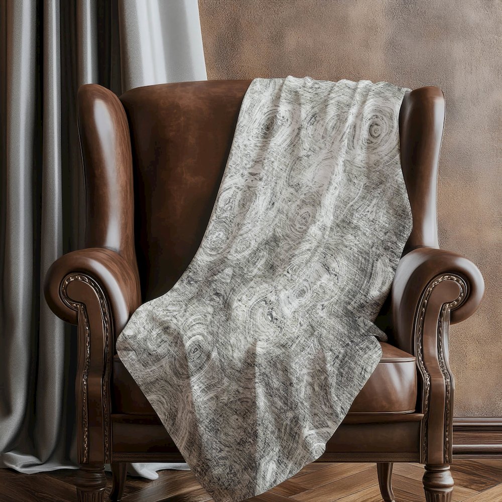 Premium Machine Washable ASB579 Silver 50" x 70" Sherpa Throw Blanket. Picture 5