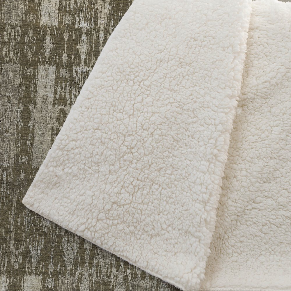 Premium Machine Washable ASB580 Chocolate 50" x 70" Sherpa Throw Blanket. Picture 2